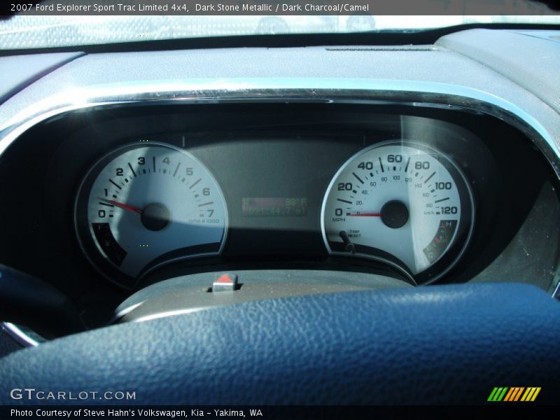 Dark Stone Metallic / Dark Charcoal/Camel 2007 Ford Explorer Sport Trac Limited 4x4