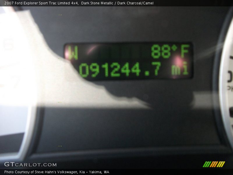 Dark Stone Metallic / Dark Charcoal/Camel 2007 Ford Explorer Sport Trac Limited 4x4