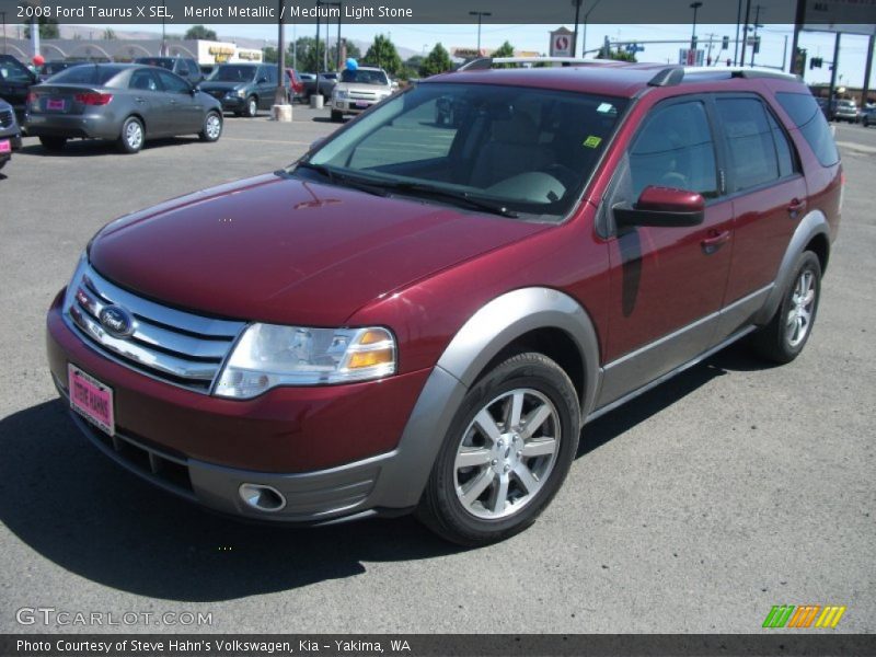 Merlot Metallic / Medium Light Stone 2008 Ford Taurus X SEL