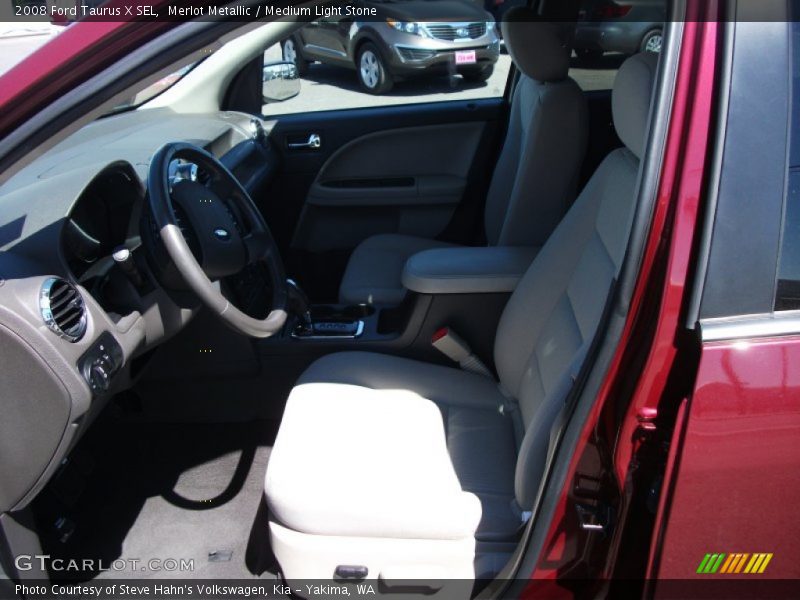 Merlot Metallic / Medium Light Stone 2008 Ford Taurus X SEL