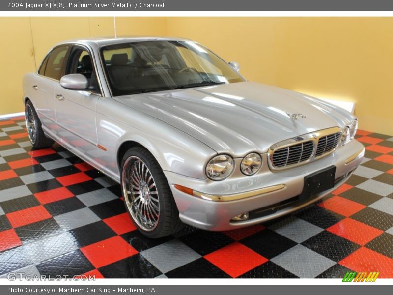 Platinum Silver Metallic / Charcoal 2004 Jaguar XJ XJ8