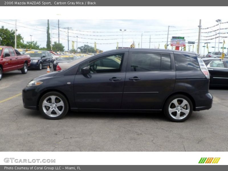 Carbon Gray Mica / Black 2006 Mazda MAZDA5 Sport