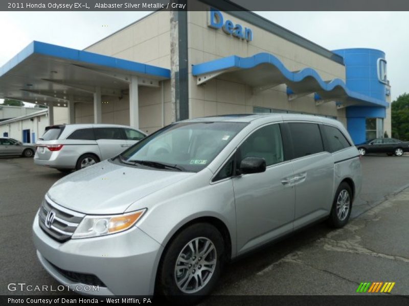 Alabaster Silver Metallic / Gray 2011 Honda Odyssey EX-L