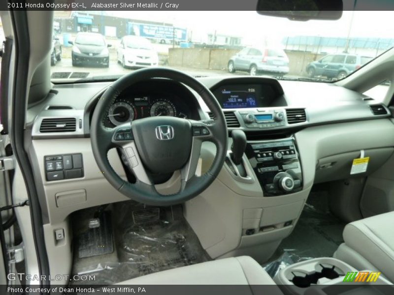 Alabaster Silver Metallic / Gray 2011 Honda Odyssey EX-L