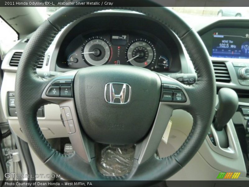 Alabaster Silver Metallic / Gray 2011 Honda Odyssey EX-L