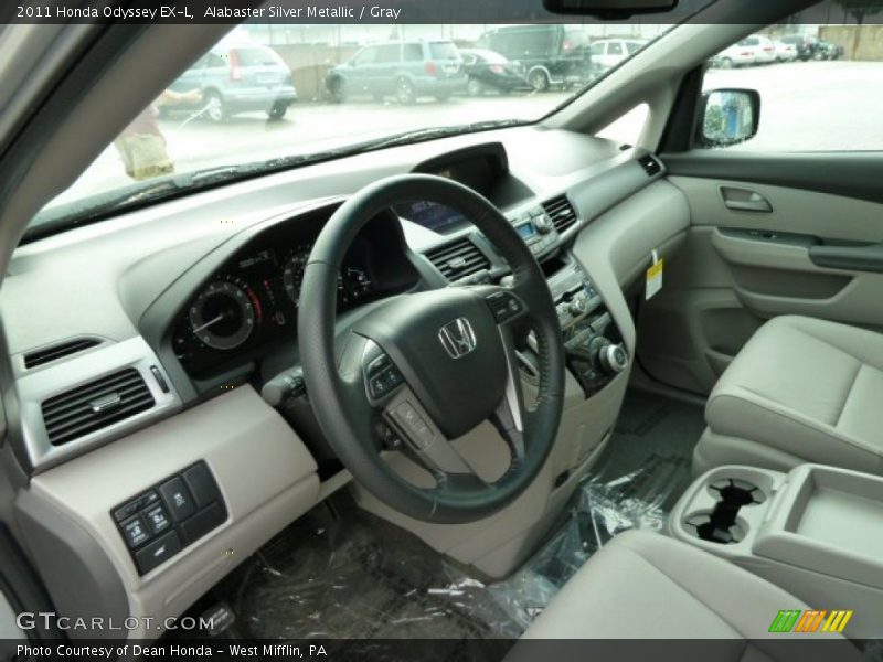 Alabaster Silver Metallic / Gray 2011 Honda Odyssey EX-L
