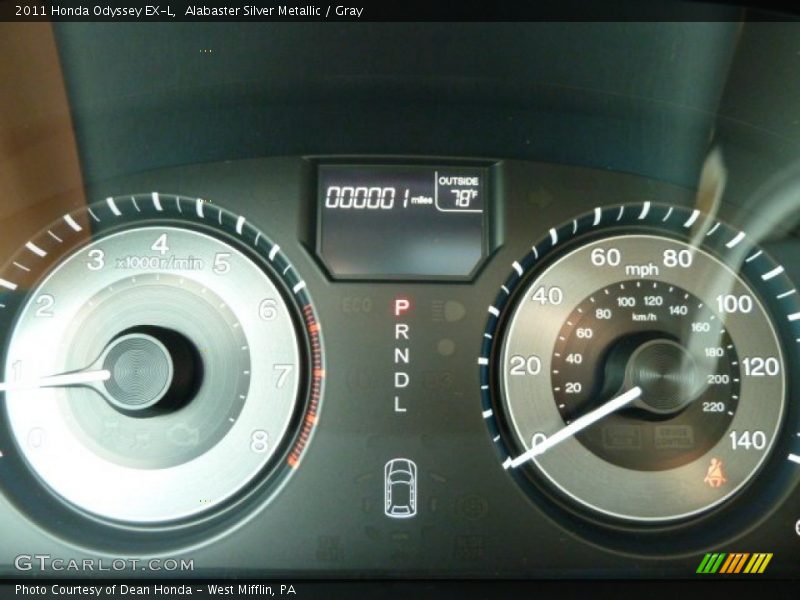 Alabaster Silver Metallic / Gray 2011 Honda Odyssey EX-L