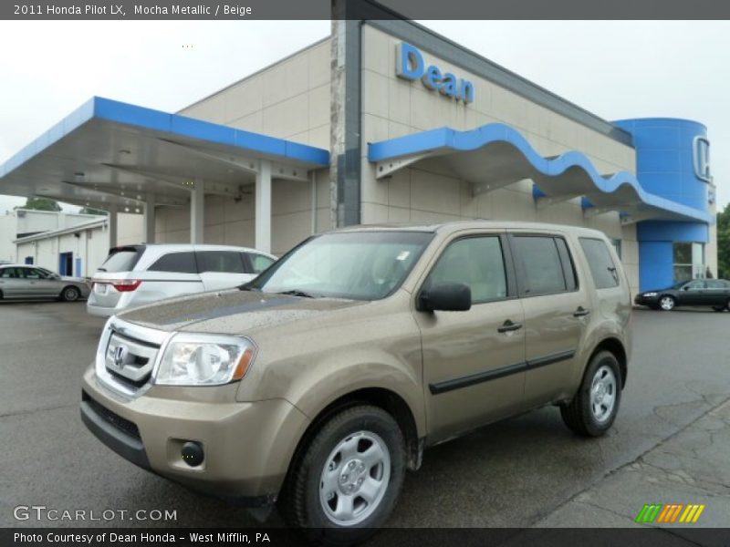 Mocha Metallic / Beige 2011 Honda Pilot LX