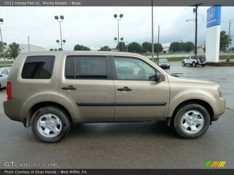 Mocha Metallic / Beige 2011 Honda Pilot LX