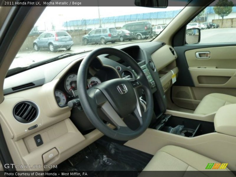 Mocha Metallic / Beige 2011 Honda Pilot LX