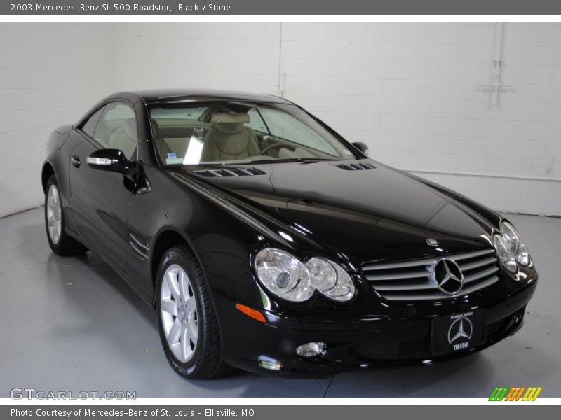Black / Stone 2003 Mercedes-Benz SL 500 Roadster