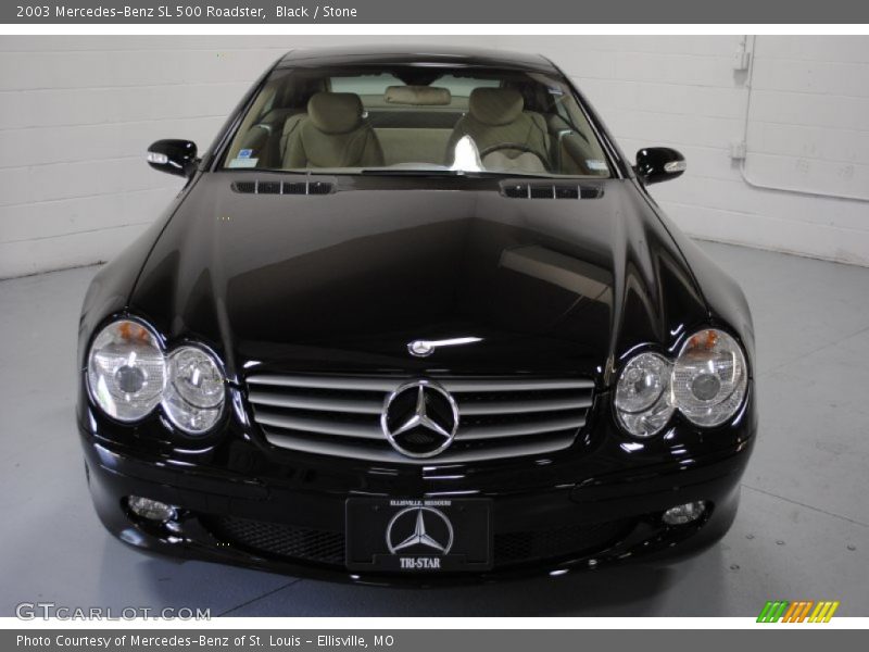 Black / Stone 2003 Mercedes-Benz SL 500 Roadster