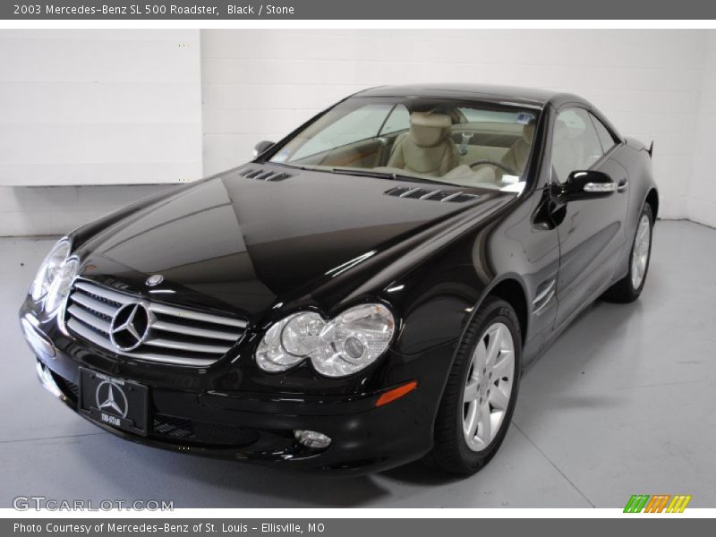Black / Stone 2003 Mercedes-Benz SL 500 Roadster