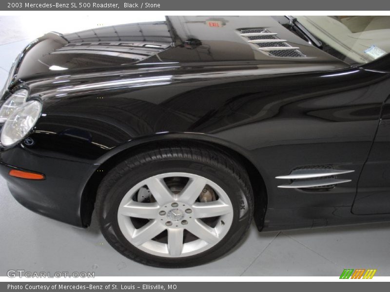 Black / Stone 2003 Mercedes-Benz SL 500 Roadster