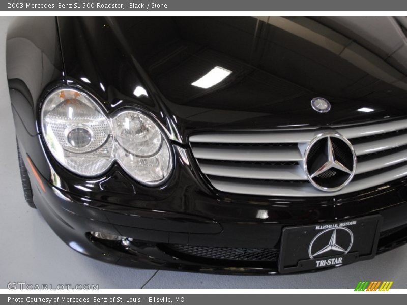 Black / Stone 2003 Mercedes-Benz SL 500 Roadster