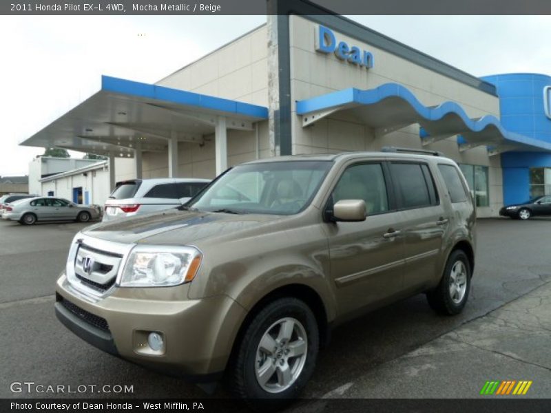 Mocha Metallic / Beige 2011 Honda Pilot EX-L 4WD