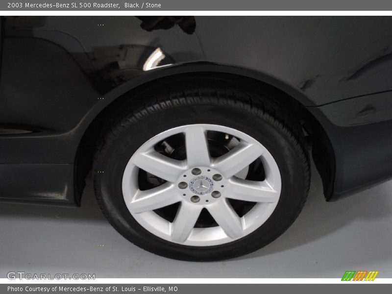 Black / Stone 2003 Mercedes-Benz SL 500 Roadster