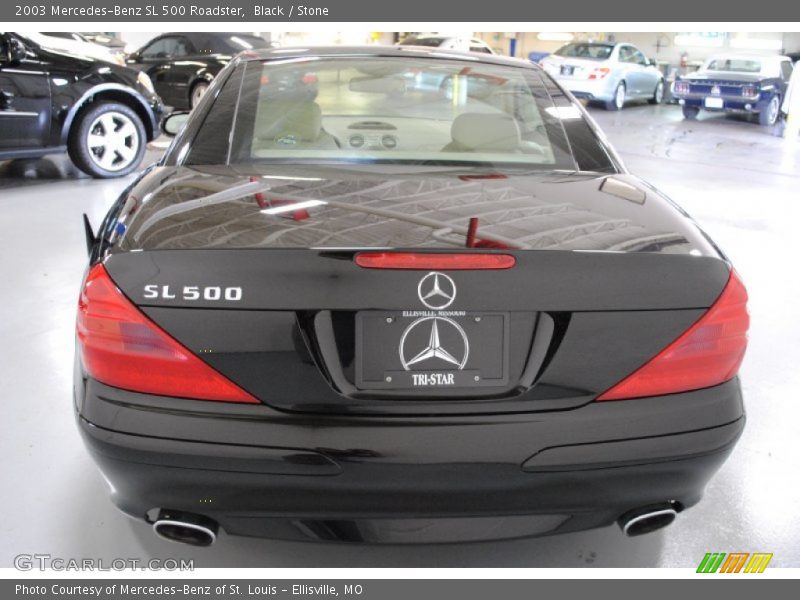 Black / Stone 2003 Mercedes-Benz SL 500 Roadster