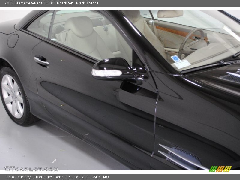 Black / Stone 2003 Mercedes-Benz SL 500 Roadster