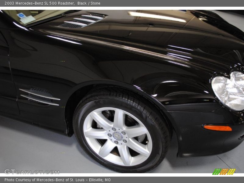 Black / Stone 2003 Mercedes-Benz SL 500 Roadster