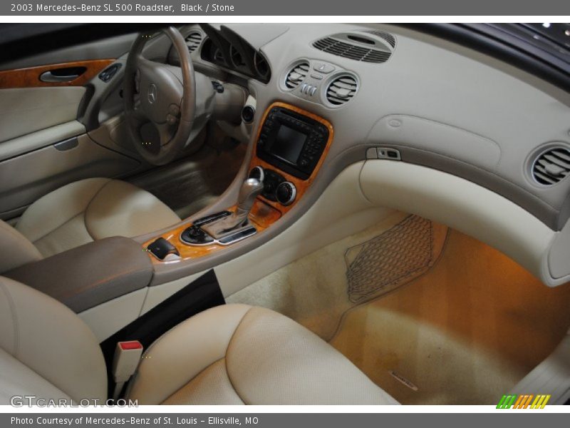 Black / Stone 2003 Mercedes-Benz SL 500 Roadster