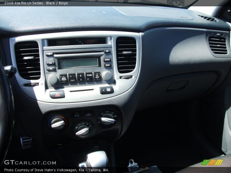 Black / Beige 2008 Kia Rio LX Sedan