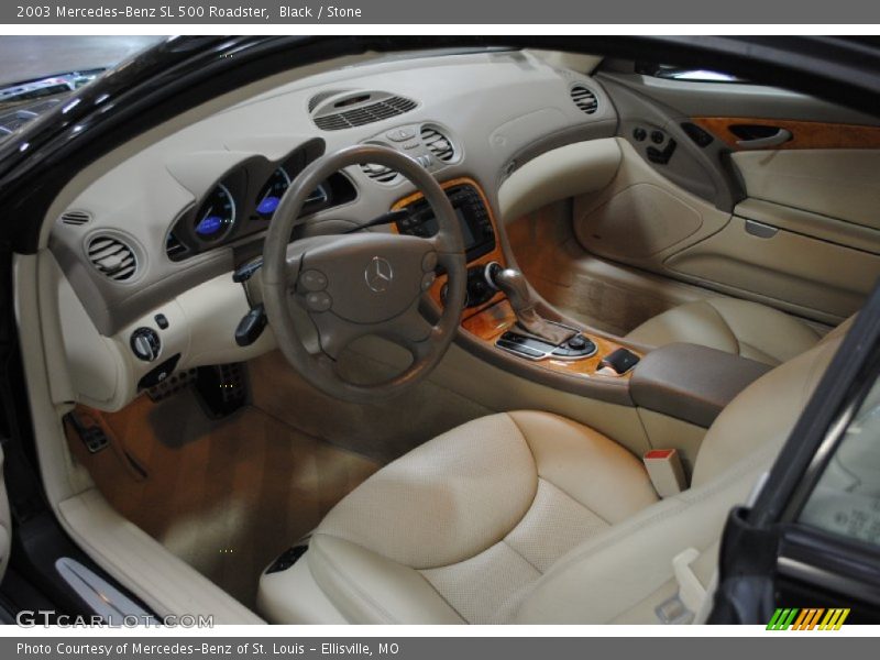 Black / Stone 2003 Mercedes-Benz SL 500 Roadster