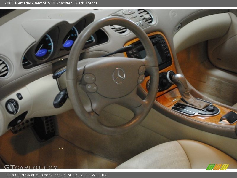 Black / Stone 2003 Mercedes-Benz SL 500 Roadster
