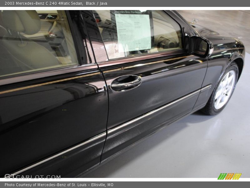 Black / Java 2003 Mercedes-Benz C 240 4Matic Sedan
