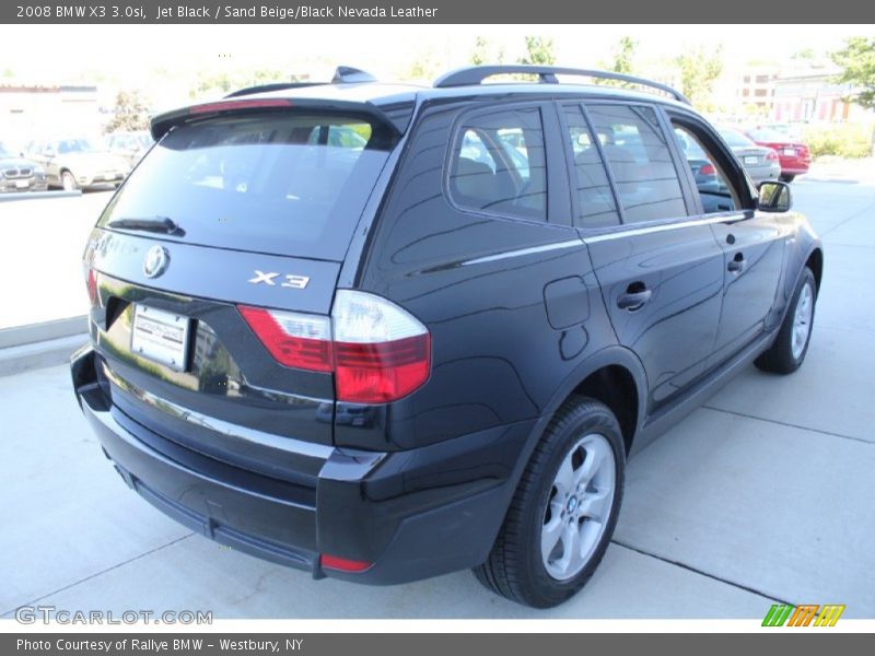Jet Black / Sand Beige/Black Nevada Leather 2008 BMW X3 3.0si