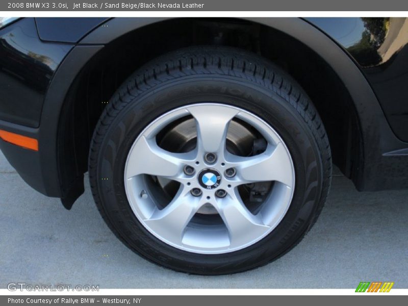Jet Black / Sand Beige/Black Nevada Leather 2008 BMW X3 3.0si