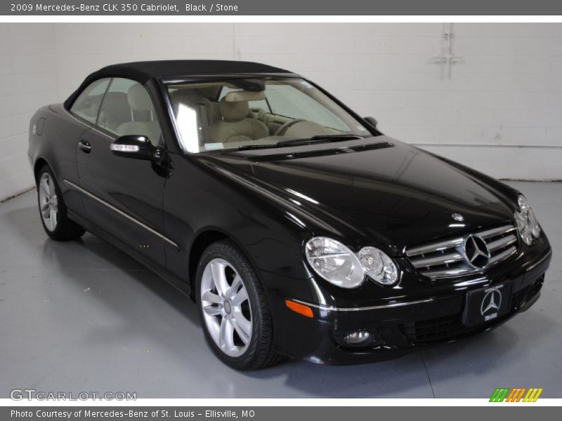 Black / Stone 2009 Mercedes-Benz CLK 350 Cabriolet