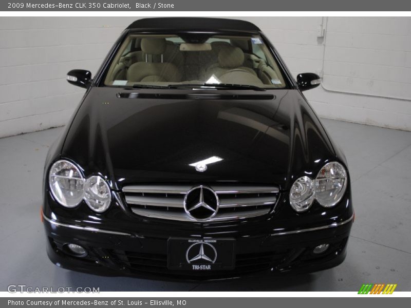 Black / Stone 2009 Mercedes-Benz CLK 350 Cabriolet