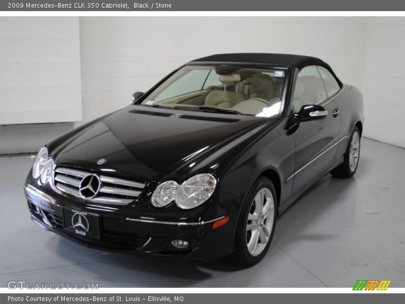 Black / Stone 2009 Mercedes-Benz CLK 350 Cabriolet