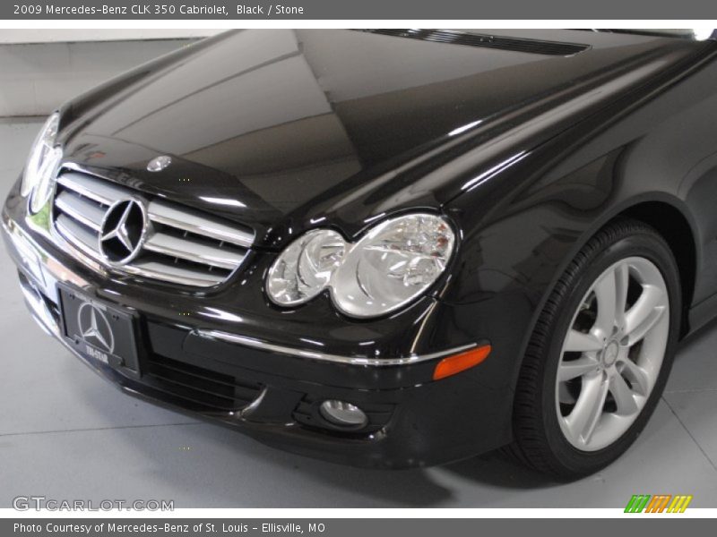 Black / Stone 2009 Mercedes-Benz CLK 350 Cabriolet