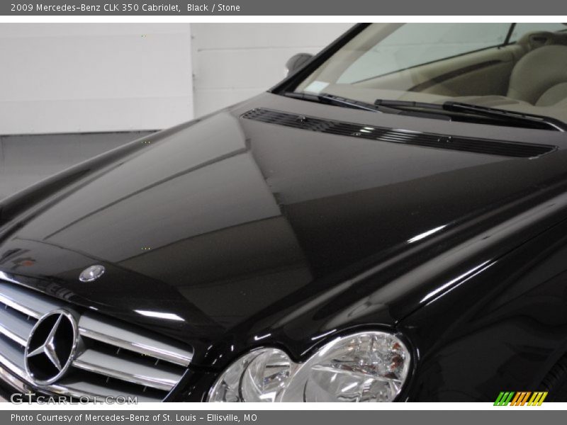 Black / Stone 2009 Mercedes-Benz CLK 350 Cabriolet