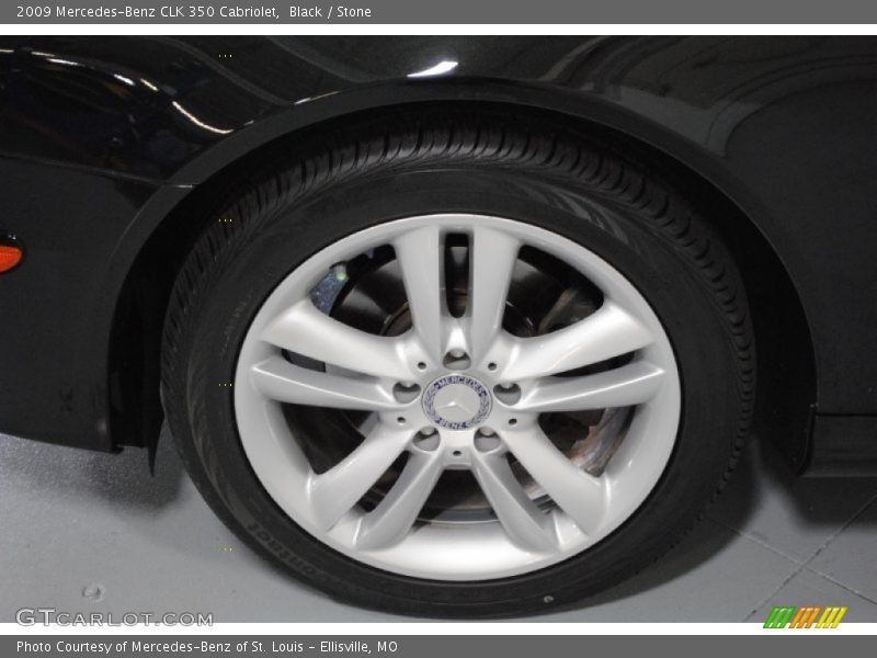 Black / Stone 2009 Mercedes-Benz CLK 350 Cabriolet