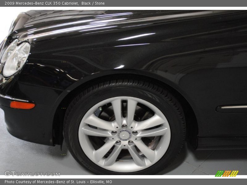 Black / Stone 2009 Mercedes-Benz CLK 350 Cabriolet