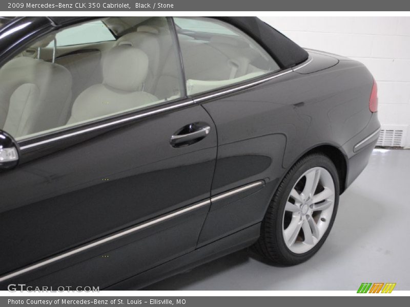 Black / Stone 2009 Mercedes-Benz CLK 350 Cabriolet