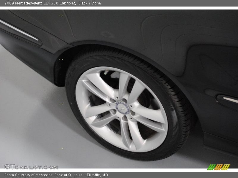 Black / Stone 2009 Mercedes-Benz CLK 350 Cabriolet