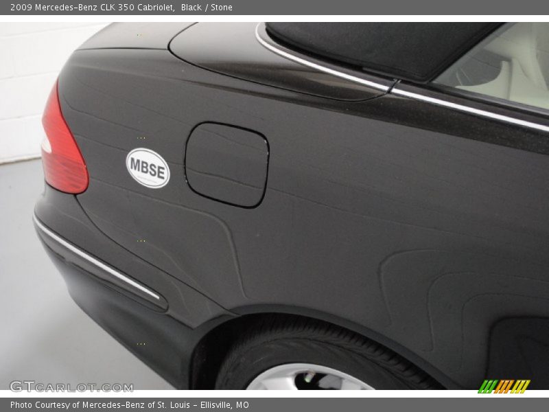 Black / Stone 2009 Mercedes-Benz CLK 350 Cabriolet