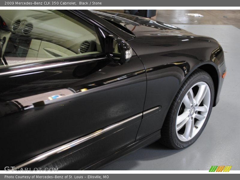 Black / Stone 2009 Mercedes-Benz CLK 350 Cabriolet
