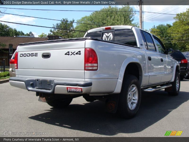  2001 Dakota Sport Quad Cab 4x4 Bright Silver Metallic