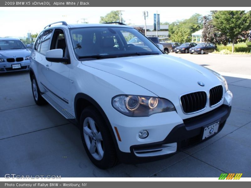 Alpine White / Black 2009 BMW X5 xDrive30i