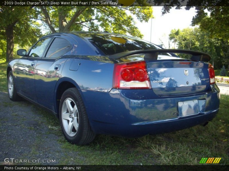 Deep Water Blue Pearl / Dark Slate Gray 2009 Dodge Charger SXT