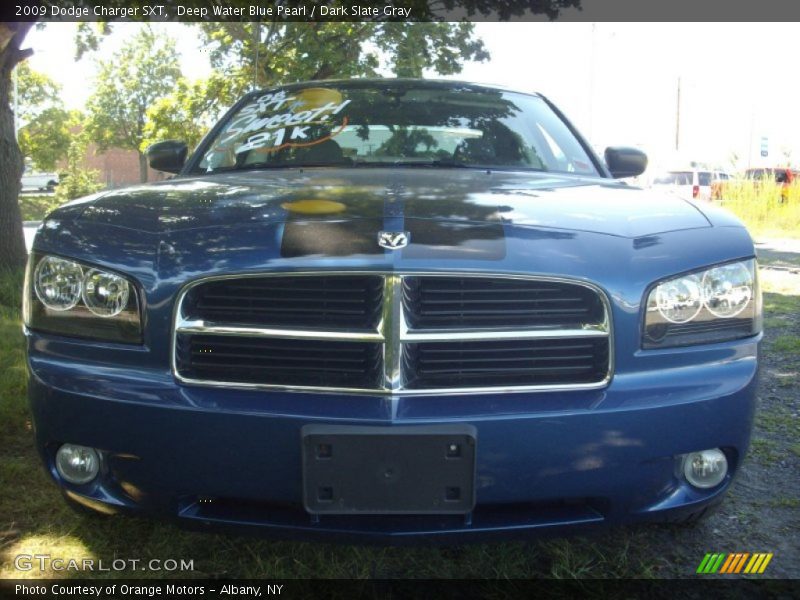 Deep Water Blue Pearl / Dark Slate Gray 2009 Dodge Charger SXT