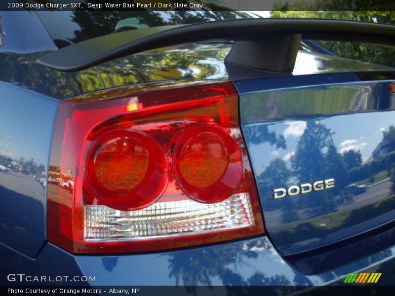 Deep Water Blue Pearl / Dark Slate Gray 2009 Dodge Charger SXT