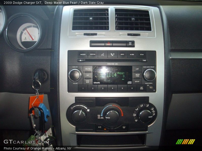 Deep Water Blue Pearl / Dark Slate Gray 2009 Dodge Charger SXT
