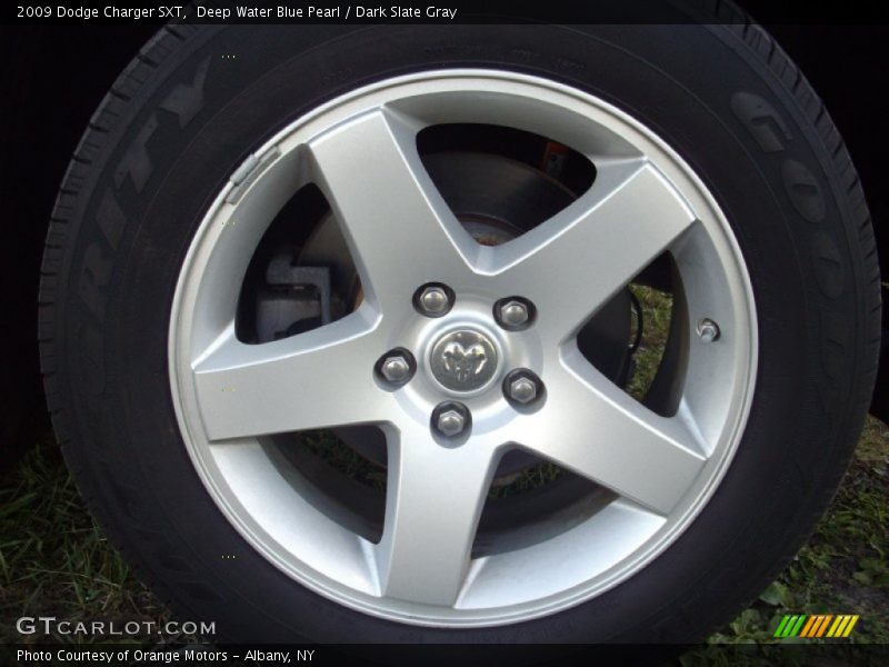 Deep Water Blue Pearl / Dark Slate Gray 2009 Dodge Charger SXT