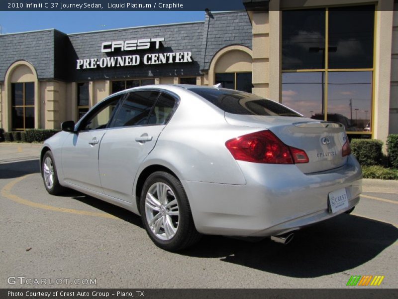 Liquid Platinum / Graphite 2010 Infiniti G 37 Journey Sedan